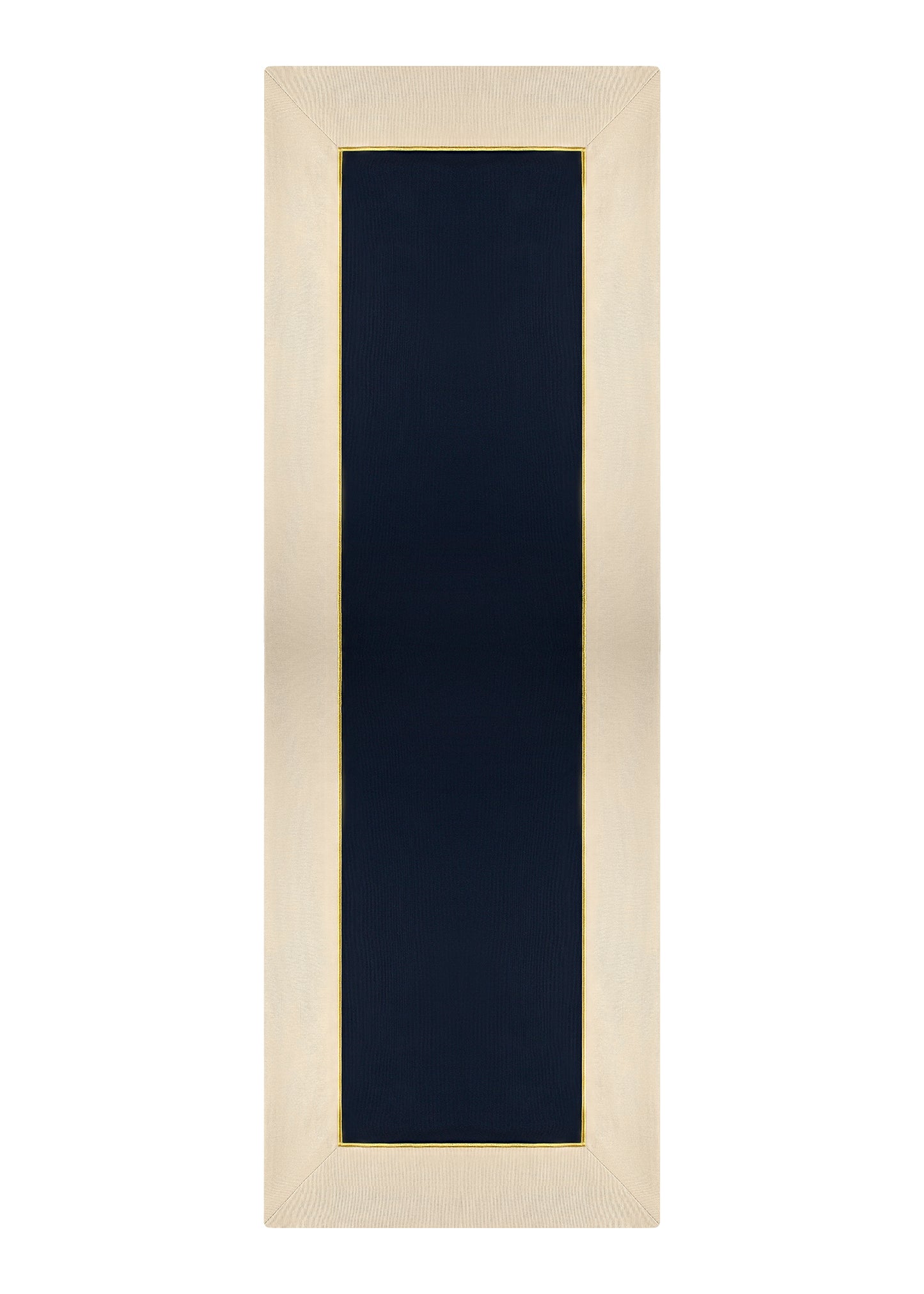 Navy Blue & Beige With Gold Embroidered, Timeless Runner, 150 x 50 cm -“Midnight Shine Runner”